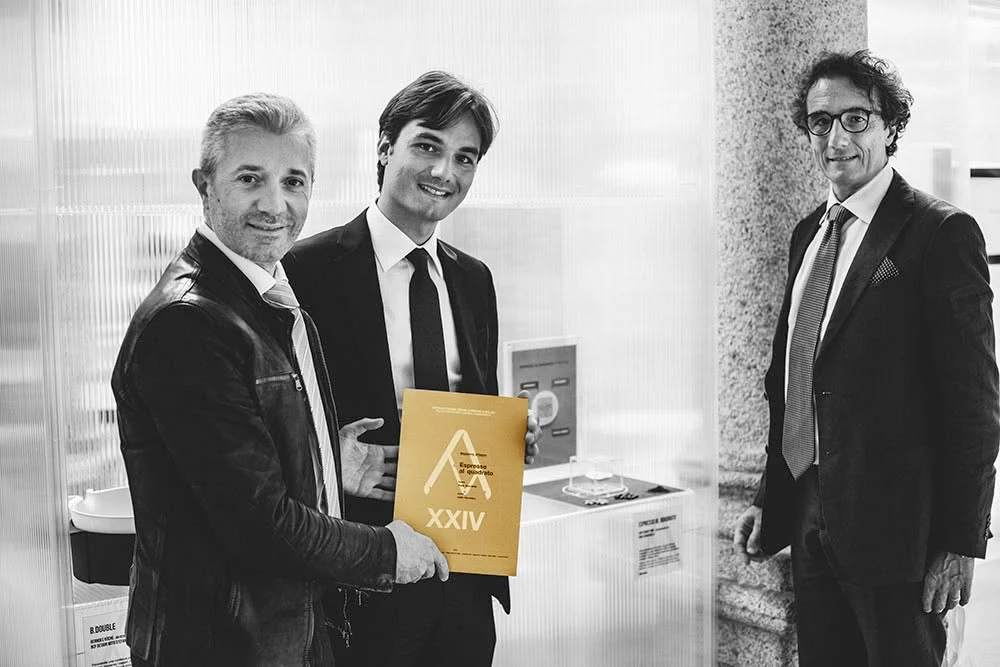 XXIV Compasso d'Oro ADI, 2016: the Honourable Mention certificate for Espresso al Quadrato